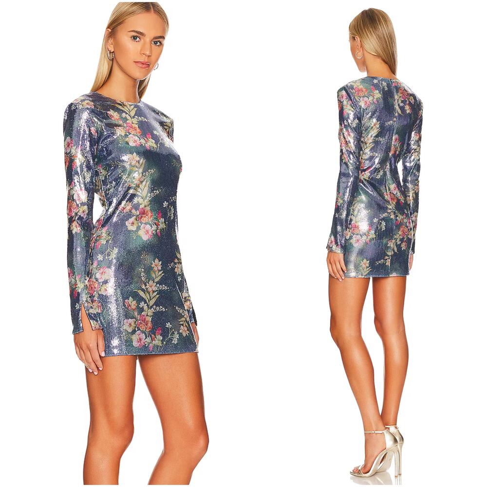 Amanda Uprichard Ayla Mini Dress in Lulia Sequin size Small